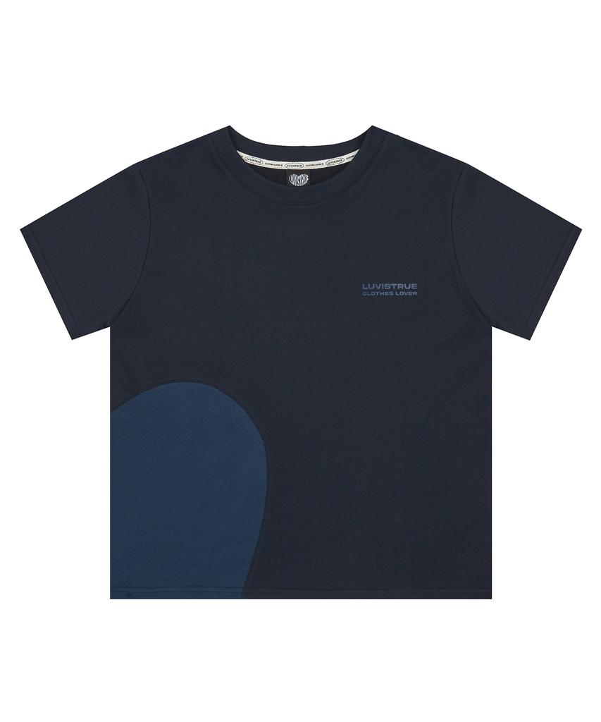 LUVISTRUE Basic Heart Set Up_Top(Navy)