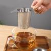 Multifunctional Tea Strainers Fine Tea Infuser with Lid and Double Handle