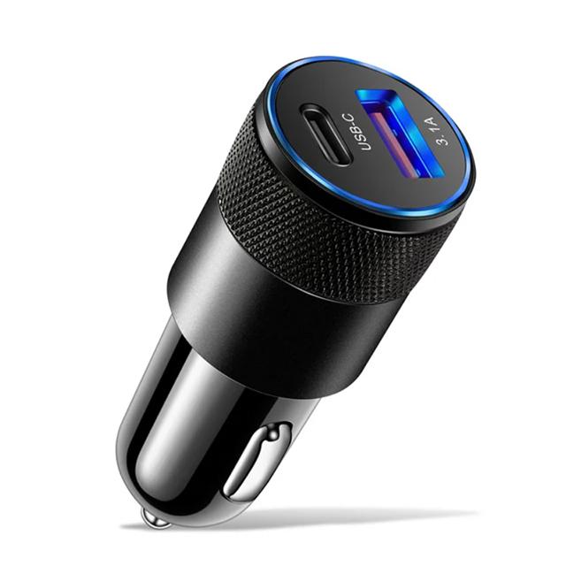 3.1A Автомобильное зарядное устройство Быстрая зарядка USB Type C адаптер для iPhone Huawei Xiaomi PD Phone Автомобильное быстрое зарядное устройство 12 В Автомобильные аксессуары