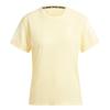 Own The Run Tee Logo Print Round Neck Short Sleeve T-Shirt Women Tops Yellow IV5489