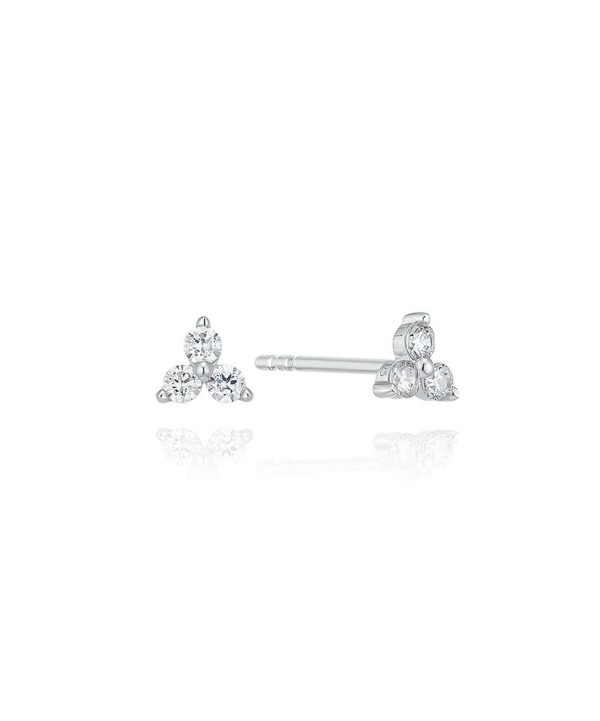Серьги Lloyd Silver 925 с тремя камнями Lles26108S
