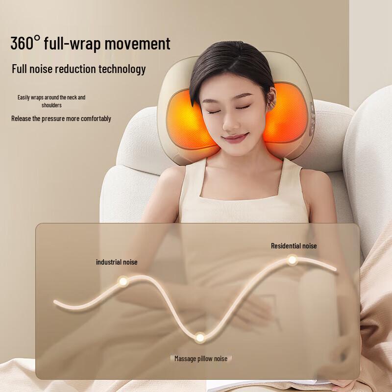 AUX Neck and Shoulder Massage Pillow CN plug (adapter included)