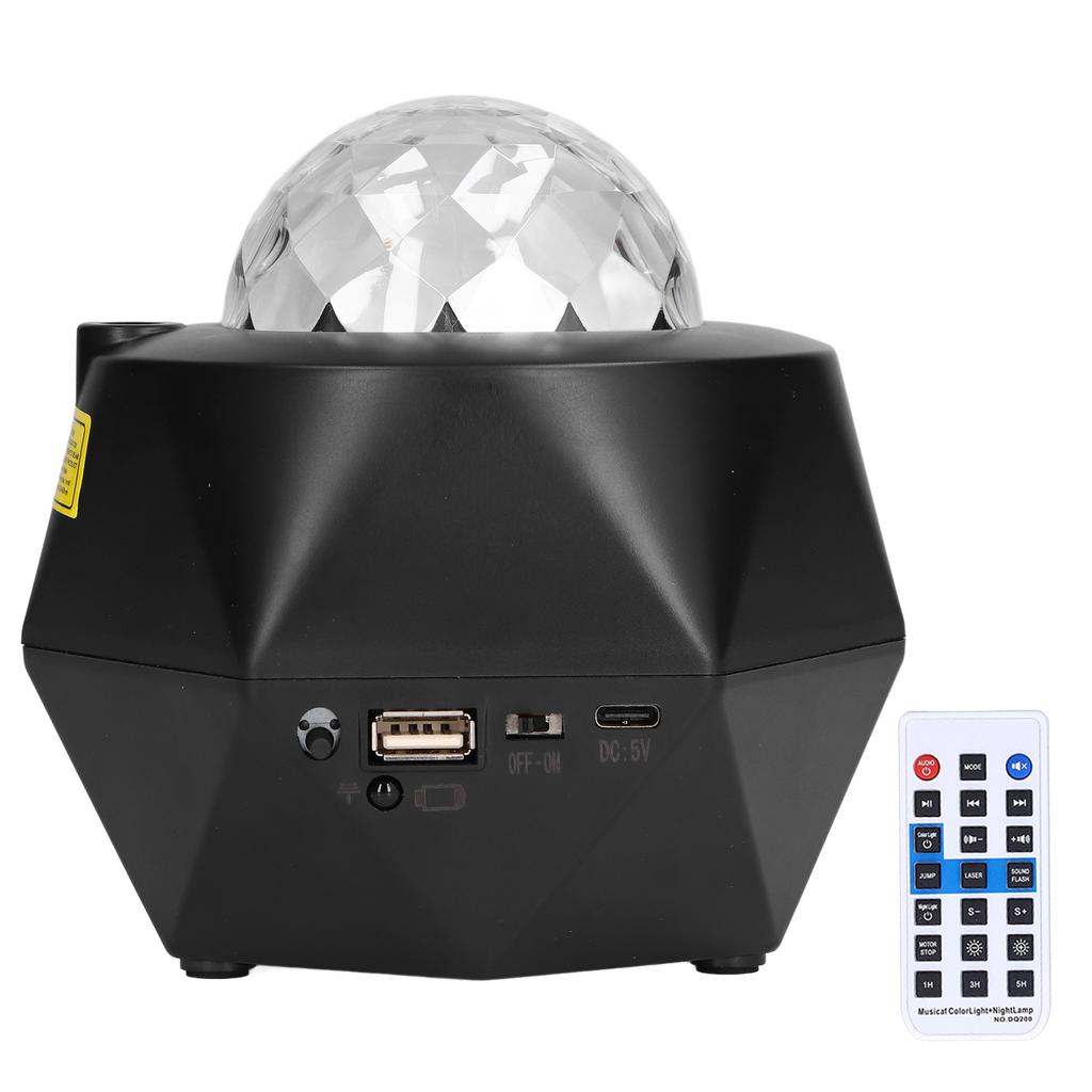Star Projector Night Light USB Powered Remote Control Multiple Modes Multifunction Skylight