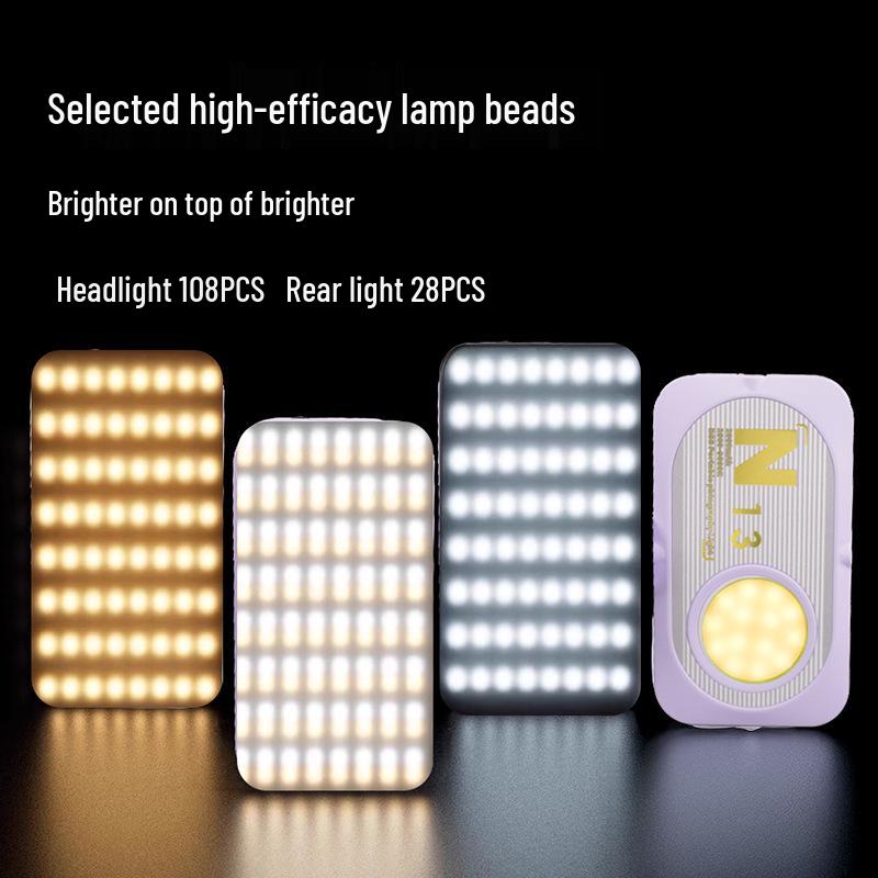 N13 Мини-ручной селфи-свет с двусторонней подсветкой и трехцветными вариантами заполнения