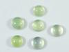 15Cts. Натуральный зеленый пренит круглый кабошон драгоценный камень россыпью 6 шт. лот 8X8MM RQ-1952