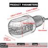 1 пара CNC 7/8 ''руль мотоцикла, светодиодный светильник, янтарная лампа, индикаторы для мотоцикла, указатель поворота, ручка тормоза, фонари
