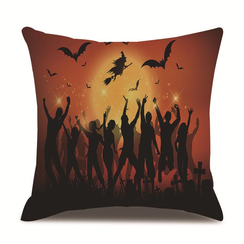 Хэллоуин Льняная Наволочка Наволочка с Принтом
