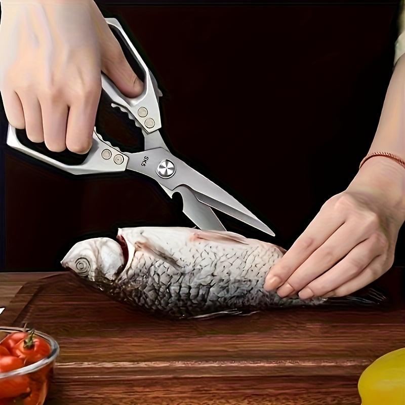 Кухонные ножницы, профессиональные многофункциональные с эргономичной ручкой, прочная конструкция, ножницы из нержавеющей стали для резки мяса, птицы, рыбы, костей