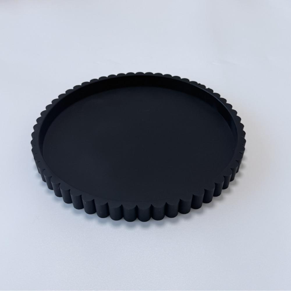 Wavy Edge Modern Decorative Tray Round Shape Multifunctional Tray New Storage Tray Coffee Table