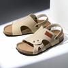 Мужские удобные повседневные сандалии для спальни, летние шлепанцы на плоской подошве, пробковые тапочки для мужчин, домашние шлепанцы с поддержкой свода стопы, zapatos