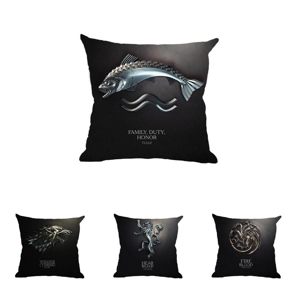 Luxurious Game Of Thrones Fire And Blood Throw Pillow Case For Elegant Home Decor