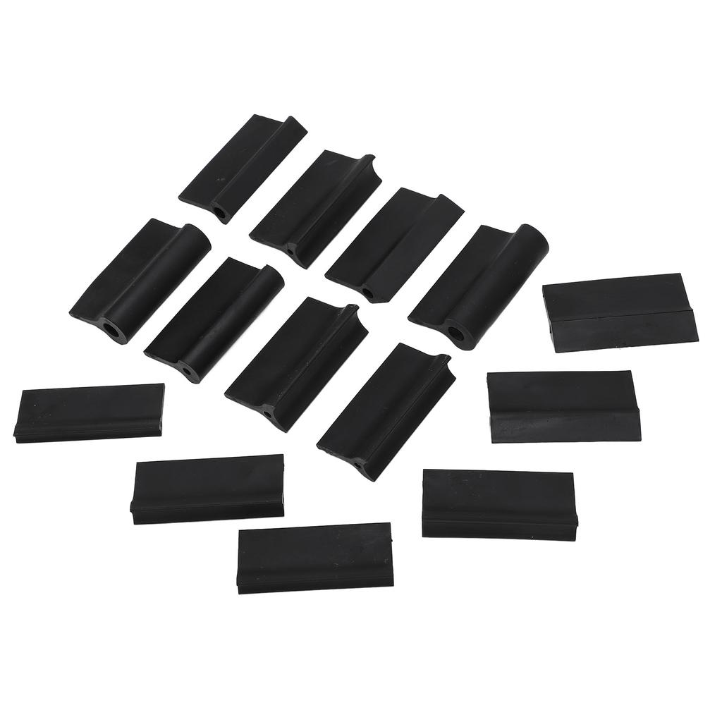 14PCS Contour Sanding Grip 3 Shapes Rubber Black Flexible Contour Polishing Tool for Woodworking