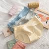 FINETOO Трусики из 100% хлопка для женщин, дышащие минималистичные трусы со средней талией, японское нижнее белье