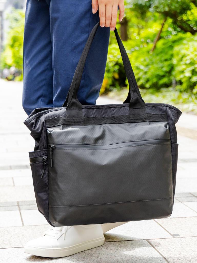 Сумка Campus Bag Nylon Tote Bag ЧЕРНАЯ БЕСПЛАТНО [Beams Heart] Мужская