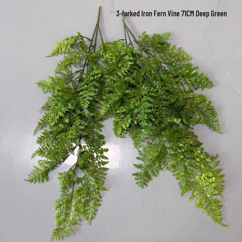 Artificial Green Fern Plant Vines for Indoor/Outdoor Wall Decoration