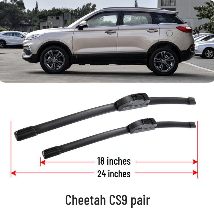 Cheetah CS9 Universal Boneless Rear Wiper Blade with Special Rubber Strip