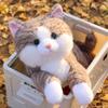 Обнимать ребенка симуляция лежащего кота подушка-плед котенок кукла плюшевая игрушка спящая обнимающая кукла подарок на день рождения для девочки