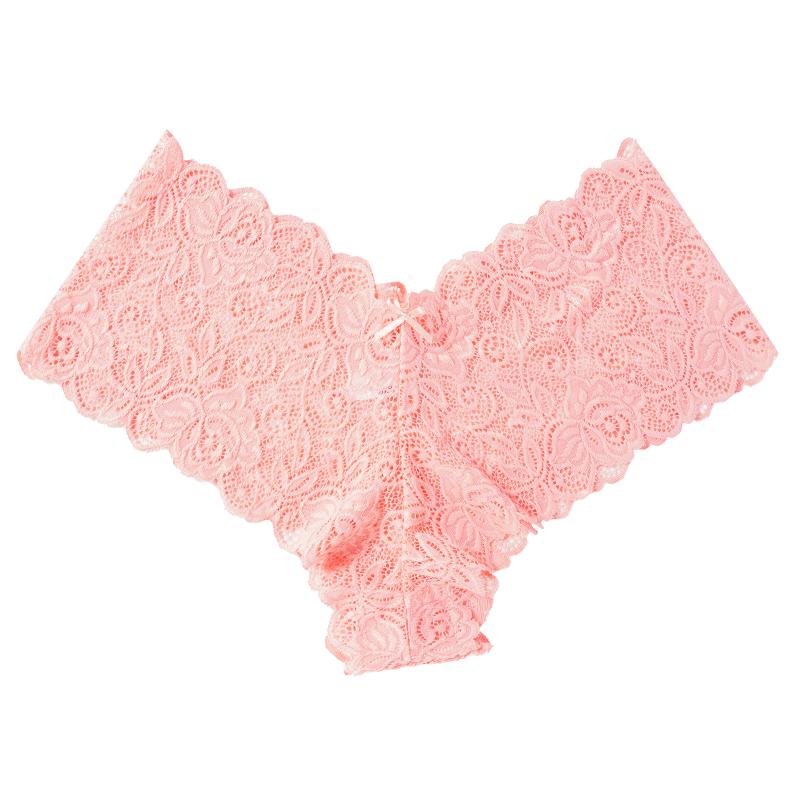 Женские сексуальные кружевные трусики с v-образным вырезом и милым бантом, полупрозрачное бикини, нижнее белье, нижнее белье с вышивкой