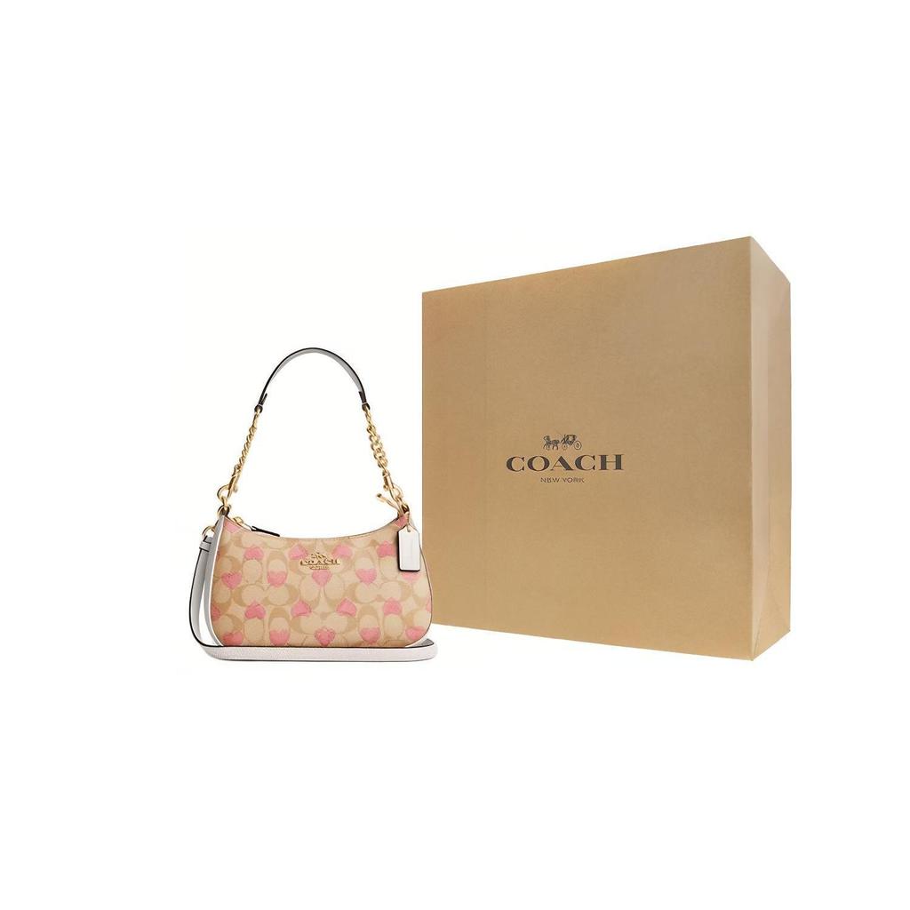 COACH PVC With Skin Shoulder Bag, Crossbody Bag, Shoulder Bag Medium Women's Light Khaki CP190-IMOTV