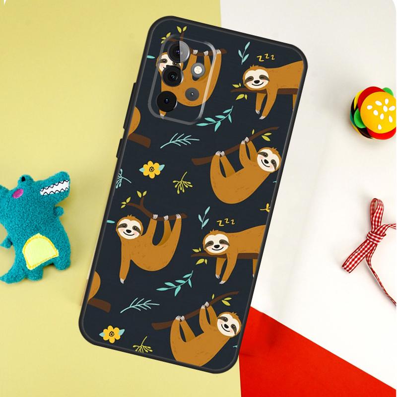 Чехол для телефона Baby Sloth для Samsung Galaxy A22 A32 A52 A54 A34 A14 A55 A35 A15 A53 A33 A13 A05 A06 A16