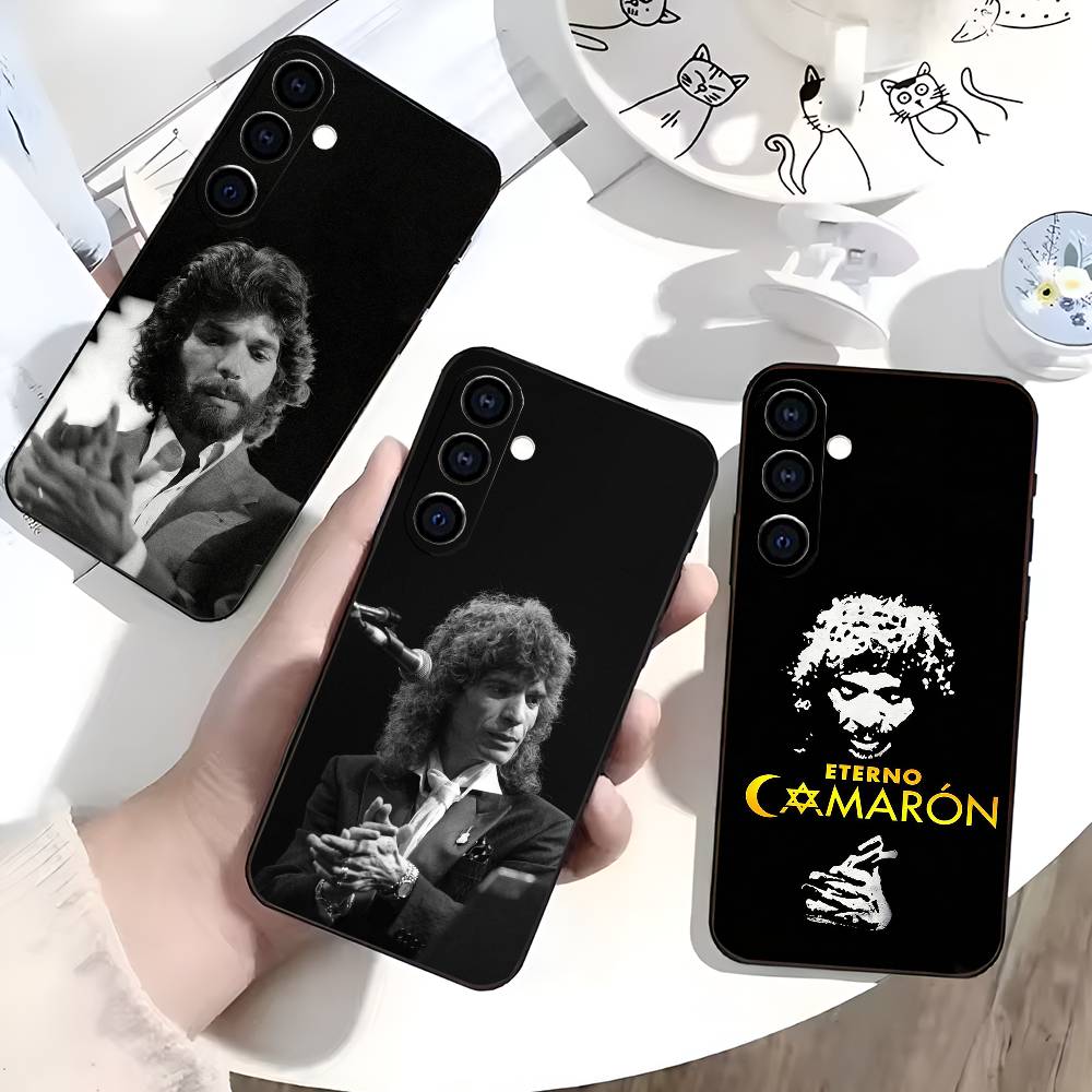 Мягкий силиконовый чехол для телефона Camaron De La Isla для Samsung Galaxy A73/A72/A71/A70/A53/A52/A51 Черный чехол