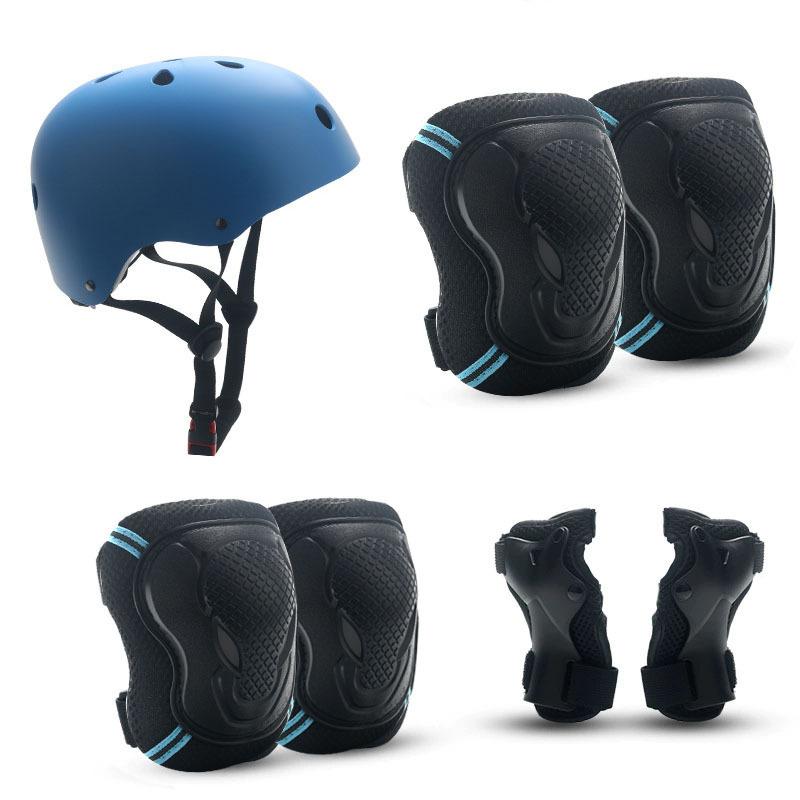 Adult Children Roller Skating Protective Gear Cycling Helmet Set Bicycle Skateboard Teenagers Sports Comprehensive Foam