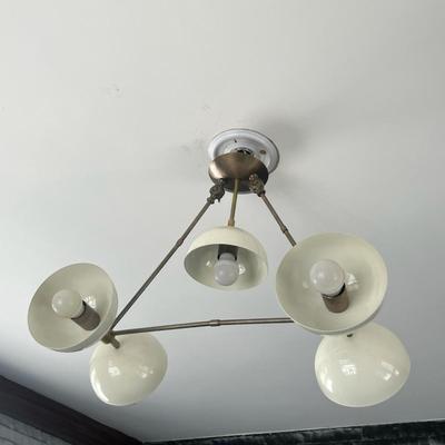 Люстра Sputnik White Shades - Итальянский потолочный светильник середины века - Уникальное освещение для спальни и кухни, Современный домашний декор