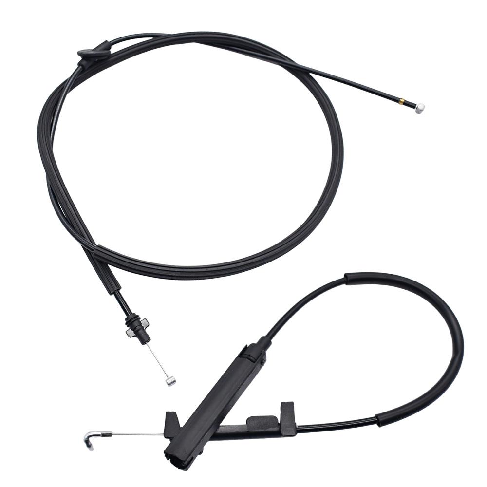 2PCS Car Rear+Front Hood Lock Latch Release Cable For A4 A5 S4 S5 8T1823535 8T1823531 Replacement Accessories