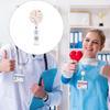 Выдвижной держатель для бейджа с металлическим зажимом Вращающийся ABS-держатель для бейджа для студента, учителя, врача, медсестры