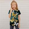 Kids Girls' T Shirt Short Sleeve 3D Print Butterfly Animal Children Tops Streetwear Daily Indoor Outdoor Regular Fit 3-12 Years