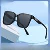 Explosions Curved Curved Lens Sunglasses Female High Sense Sunglass Polarized Sunglasses Folding Sunglasses for Men and Women.