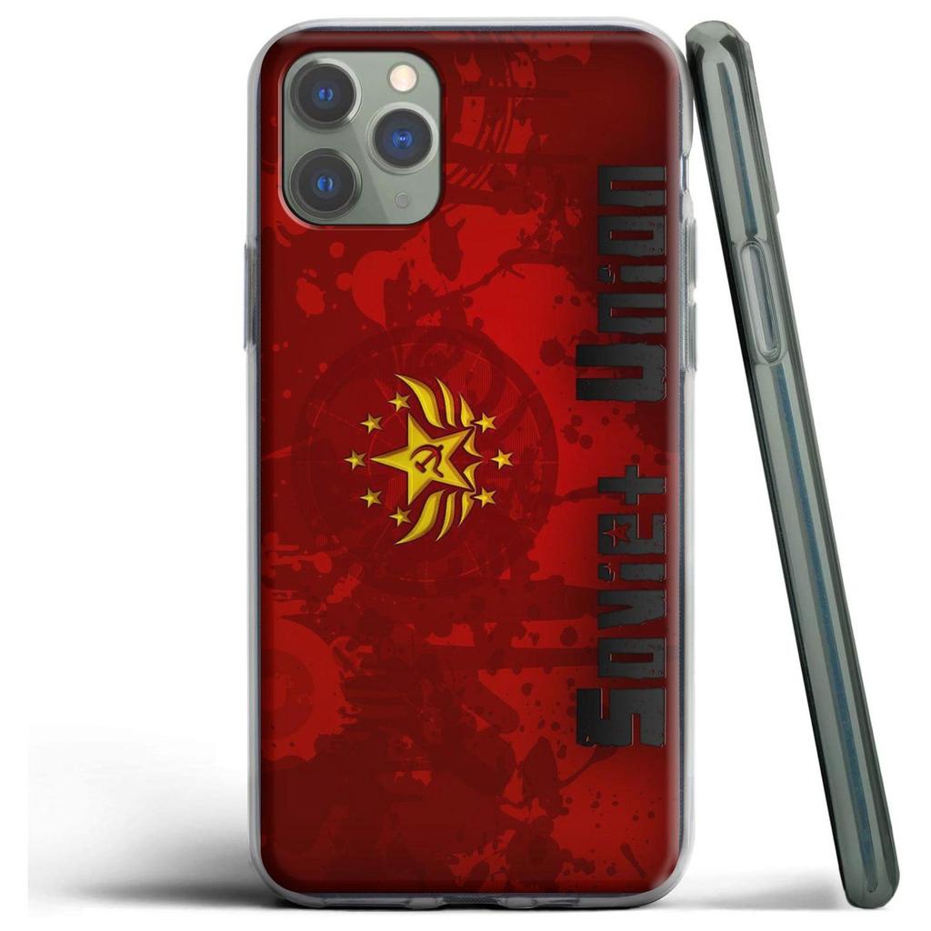 Силиконовый чехол «Советский Союз» для Apple iPhone 12 Mini 11 Pro SE XS X XR Max 8 7 6S 6 Plus 5S
