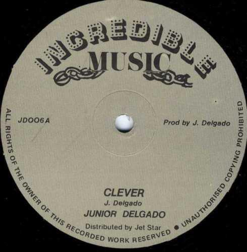 12-дюймовая пластинка JUNIOR DELGADO - Clever JD006 Невероятный JUX Великобритания Регги, Ска и Даб Б/У