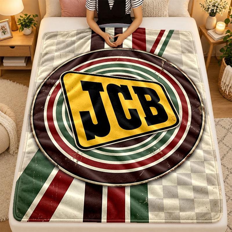 Flannel BlanketJCB Warm Soft Throw Blanket for Indoor Sofa Bed Living Room Use