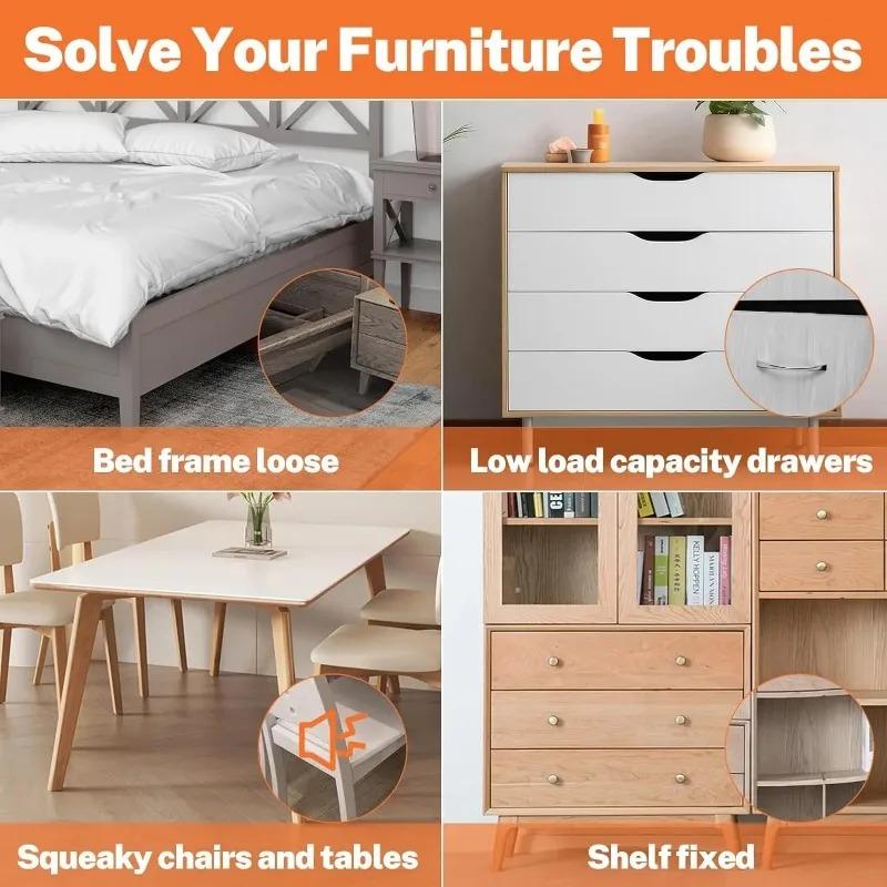 64 шт. Угловые кронштейны из нержавеющей стали, угловые соединители для мебели и полок, опора для шкафа, крепежная рама, угловая скоба с винтами