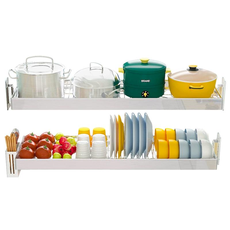 NANA Wall-Mounted Kitchen Rack with Dish & Chopstick Holders