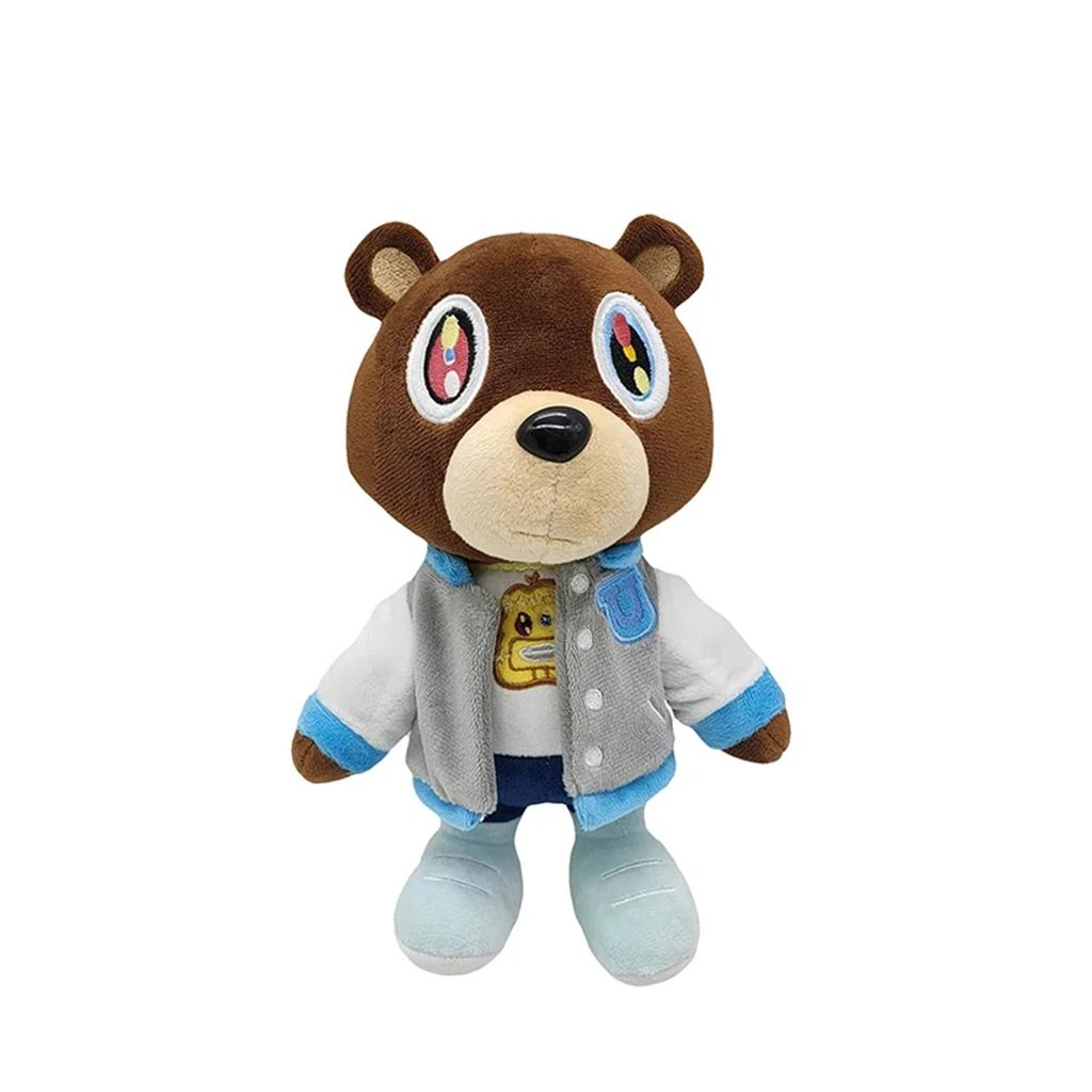 Kanye Dropout Bear Teddy Bear Plush Toys Kanye West Graduation Soft Stuffed Home Room Decor Birthday Gift 26cm