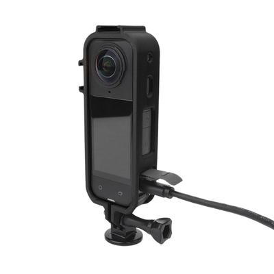 Для камеры Insta360 X5 Рамка быстрого крепления с креплением «холодный башмак» и резьбой 1/4 дюйма, Магнитная защитная крышка-кейс, Аксессуары