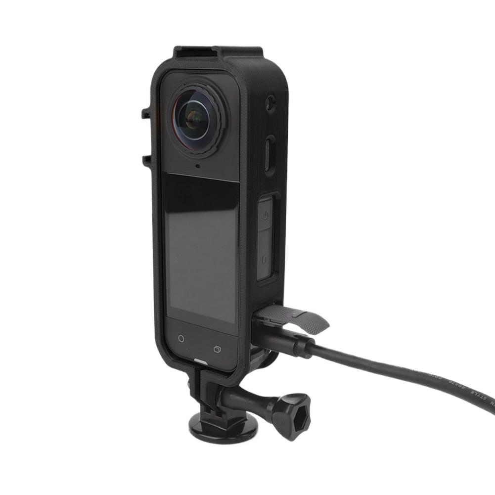Для камеры Insta360 X5 Рамка быстрого крепления с креплением «холодный башмак» и резьбой 1/4 дюйма, Магнитная защитная крышка-кейс, Аксессуары