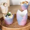100Pcs Muffin Cup Lightweight Gradient Colors Cake Baking Liners Versatile Cupcake Cup for Weddings Birthdays Party