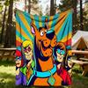 1 шт. Плед Scooby-Doo для улицы, легкий, фланелевый, мягкий и теплый, для всех сезонов, для улицы, кемпинга, гостиной, офиса, L1106050