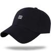 WHITE FANG Hat Cap Logo Black White Stylish Casual Golf Sports Outdoor CA103 Men's (01 Black)