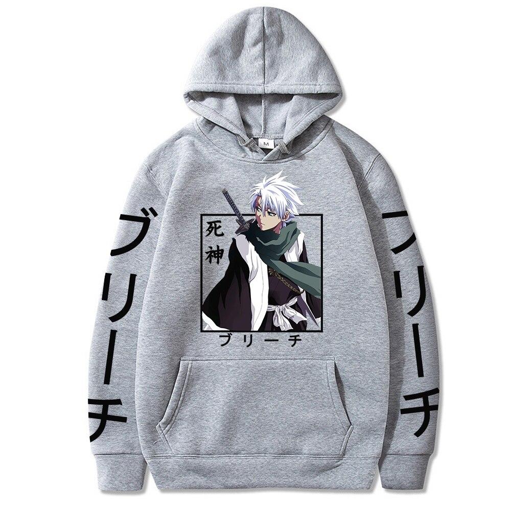Hitsugaya Toushirou Bleach Harajuku Japan Anime Hoodies Funny Cartoon Cool Men Hoody Streetwear Fashion Oversized Sweatshirts
