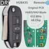 DR OEM 4A Плата 433 МГц Автомобильный Пульт Ключ Для Peugeot 208 2008 3008 Citroen C3 C4 Cactus Opel Crosa Vivaro Mokka Combo Toyota Proace