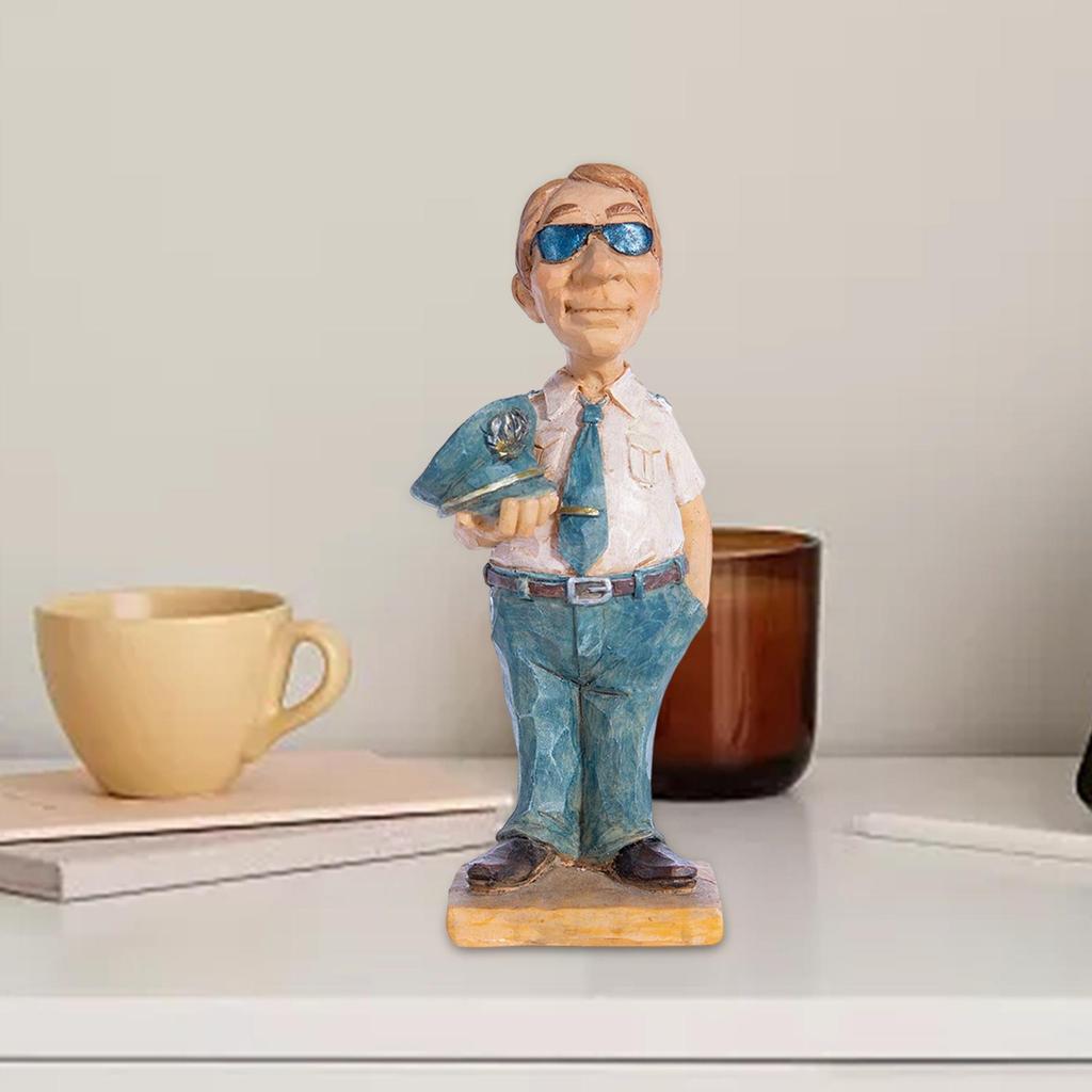 Professional People Figures Standing Figures Resin Doll Statues Sculpture for Table Centerpieces Rustic Cabinet Figures Decor