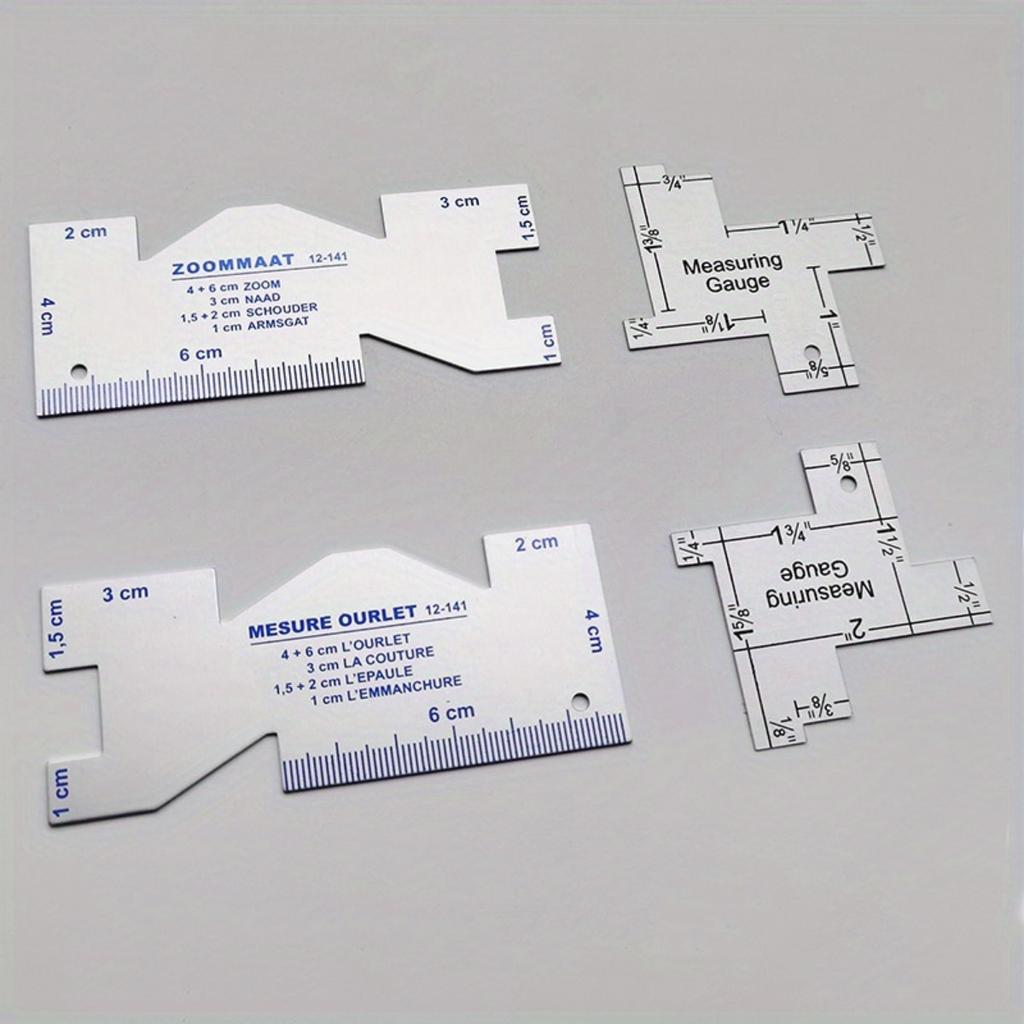 Премиальная белая швейная линейка — точный инструмент для резки ткани и самостоятельного дизайна, прочная и прозрачная для легкого измерения и создания поделок