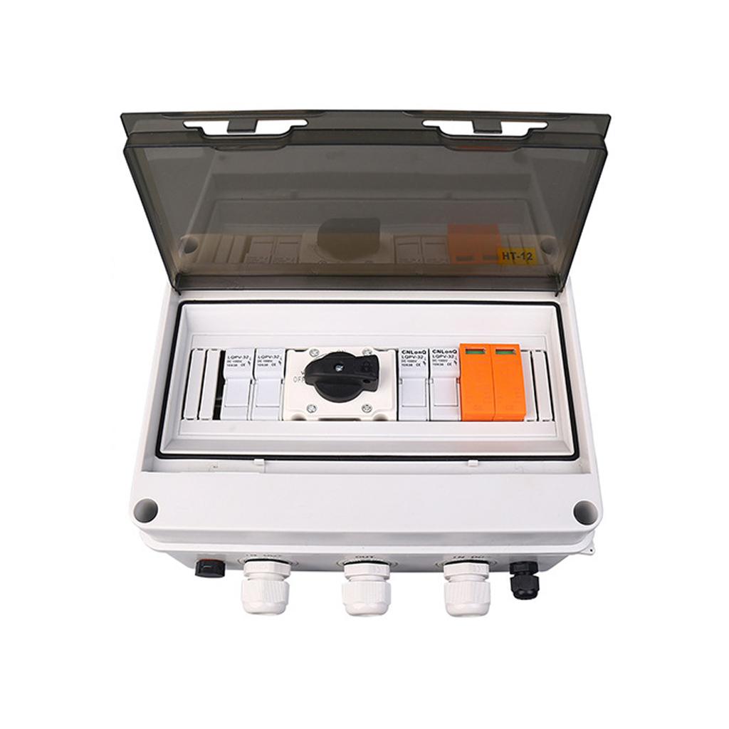 Photovoltaic DC Combiner Box 2 IN 1 OUT DC1000V Fire and Lightning Protection IP65 Solar Energy Complete System Distribution Box