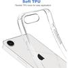 Прозрачный чехол для iPhone 16e 16 E 15 Pro Max 14 Plus 13 Mini 12 11 X XS XR SE 7 8 6S Прозрачная крышка для телефона Аксессуары