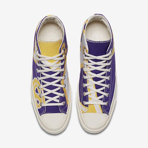 Converse All Star High Premium 'Лос-Анджелес Лейкерс' (унисекс) Фиолетовые холщовые кеды 159427C