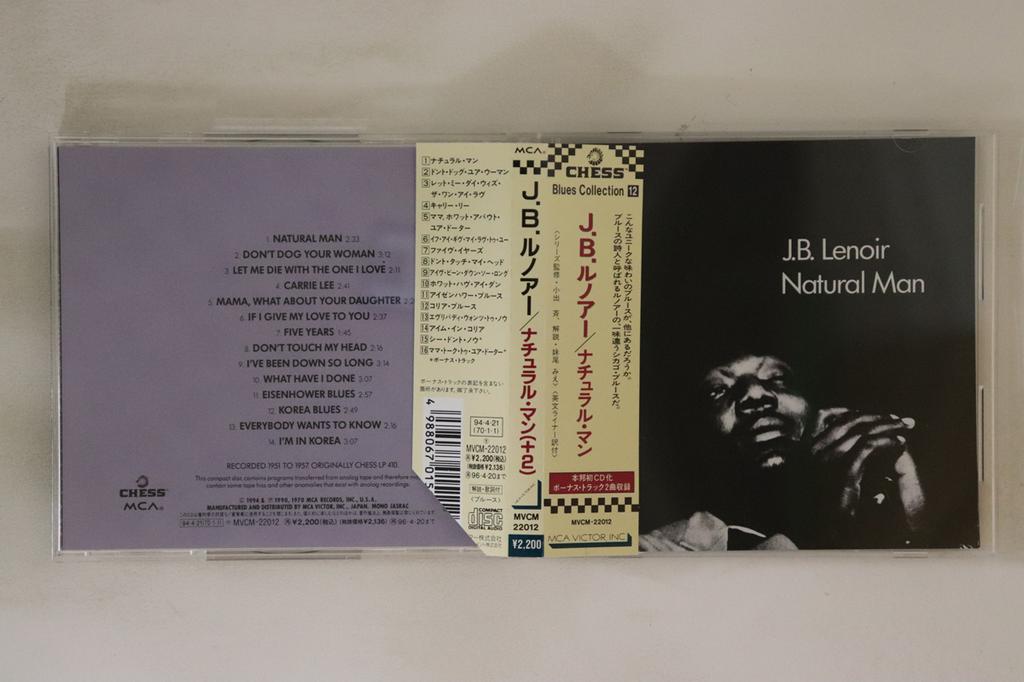 CD JB. LENOIR - Natural Man +2 MVCM22012 ШАХМАТЫ 1994 Япония Оби Блюз Б/У